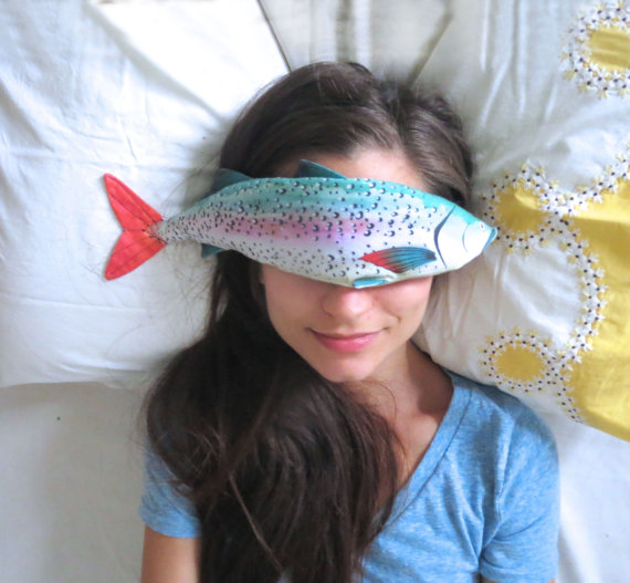rainbow trout eye pillow