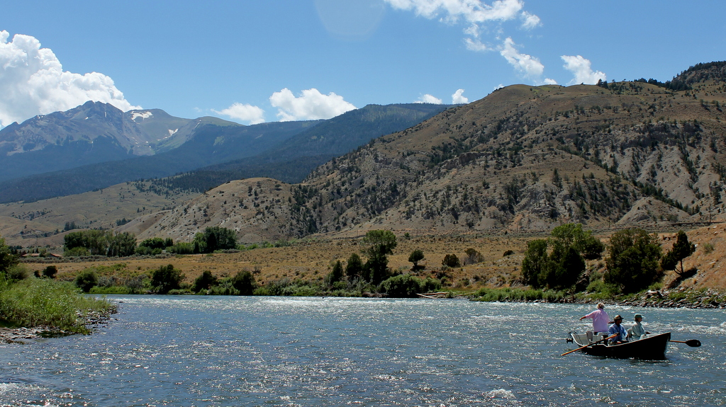 fly fishing the Yellowstone River